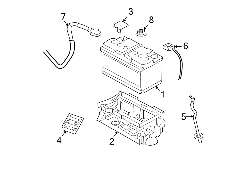 Jeep Grand Cherokee Vehicle Battery - 5080706AA | Courtesy Chrysler