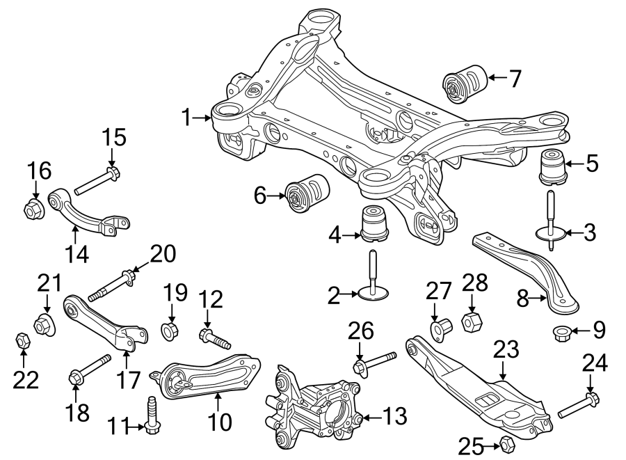 Chrysler 200 Bracket. Suspension. AWD. FWD 68155111AA Courtesy